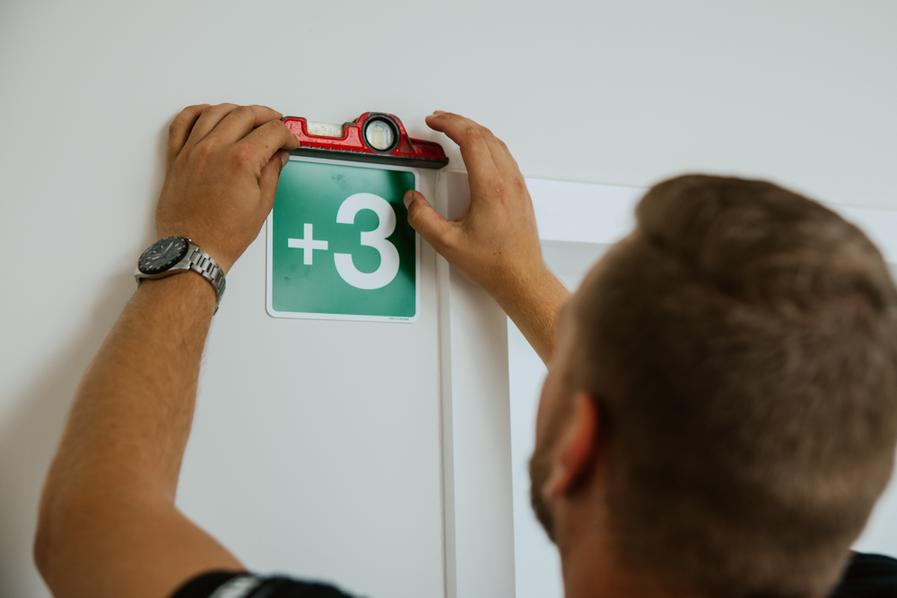 aanbrengen signalisatie